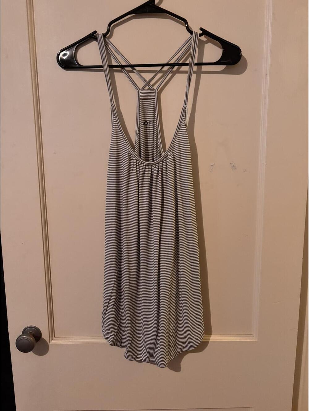 LOFT Striped Sleeveless Racerback Tank Top Size S